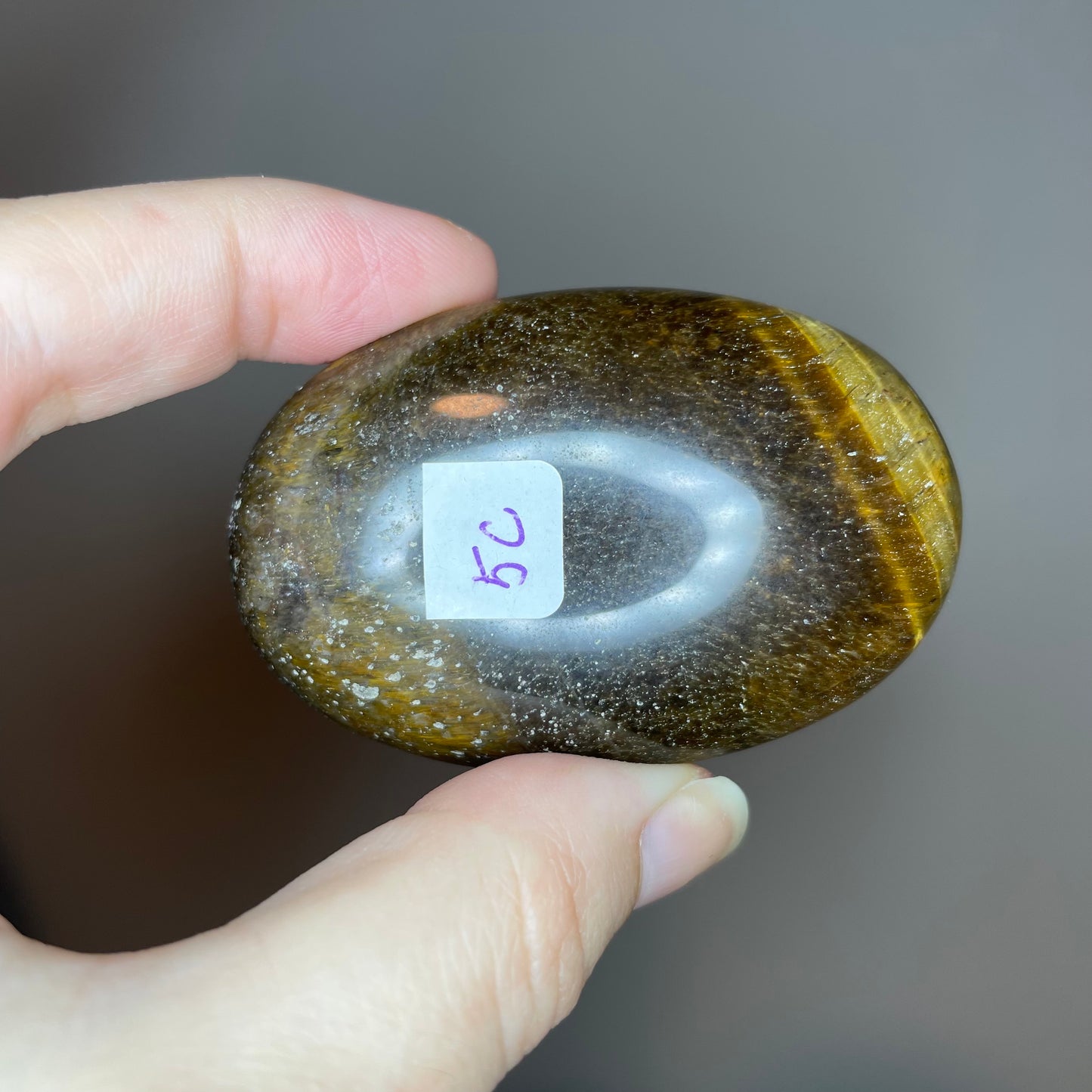 Tiger Eye Palm Stones