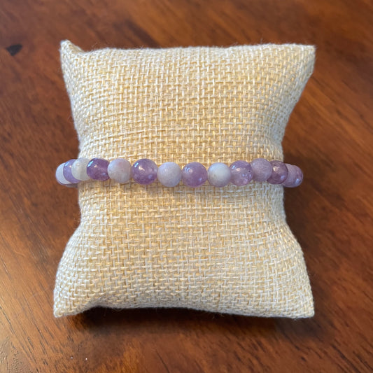 Lepidolite + Lilac Jasper Bracelet