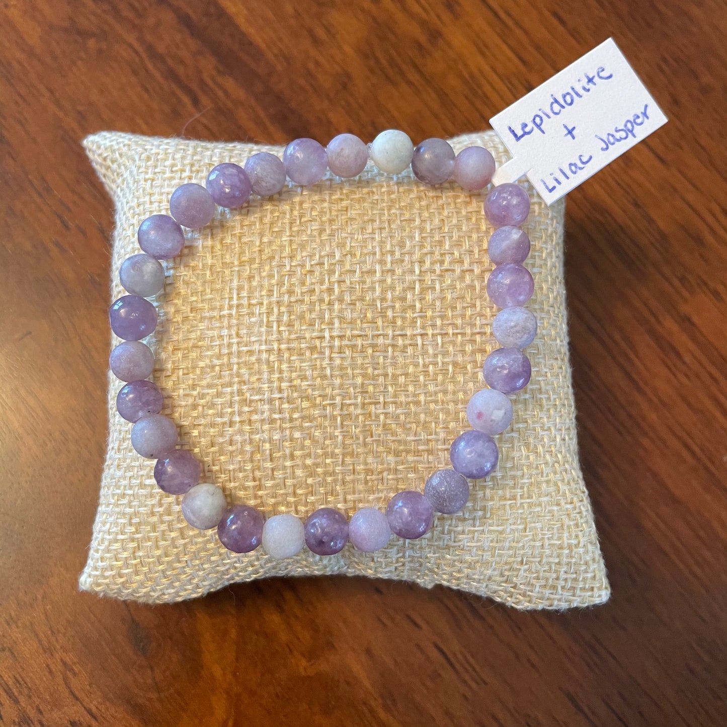 Lepidolite + Lilac Jasper Bracelet