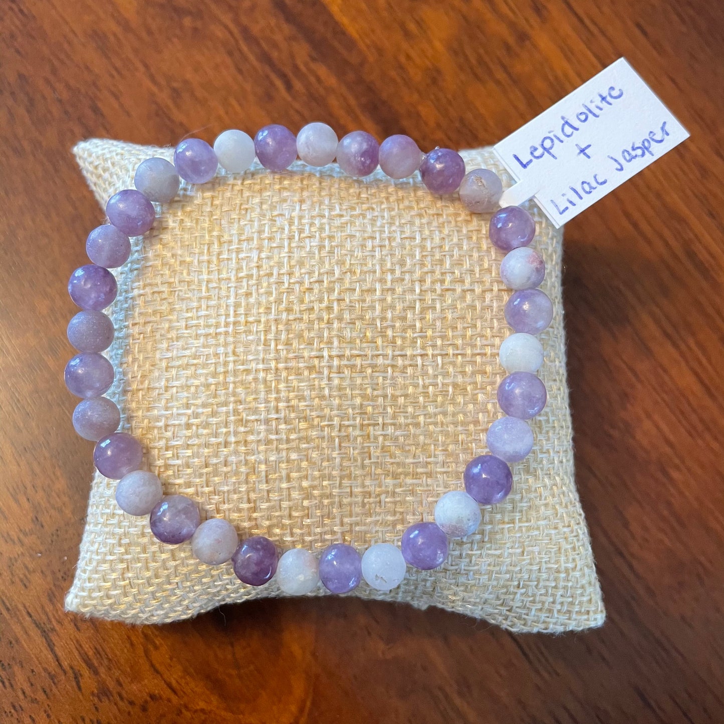 Lepidolite + Lilac Jasper Bracelet