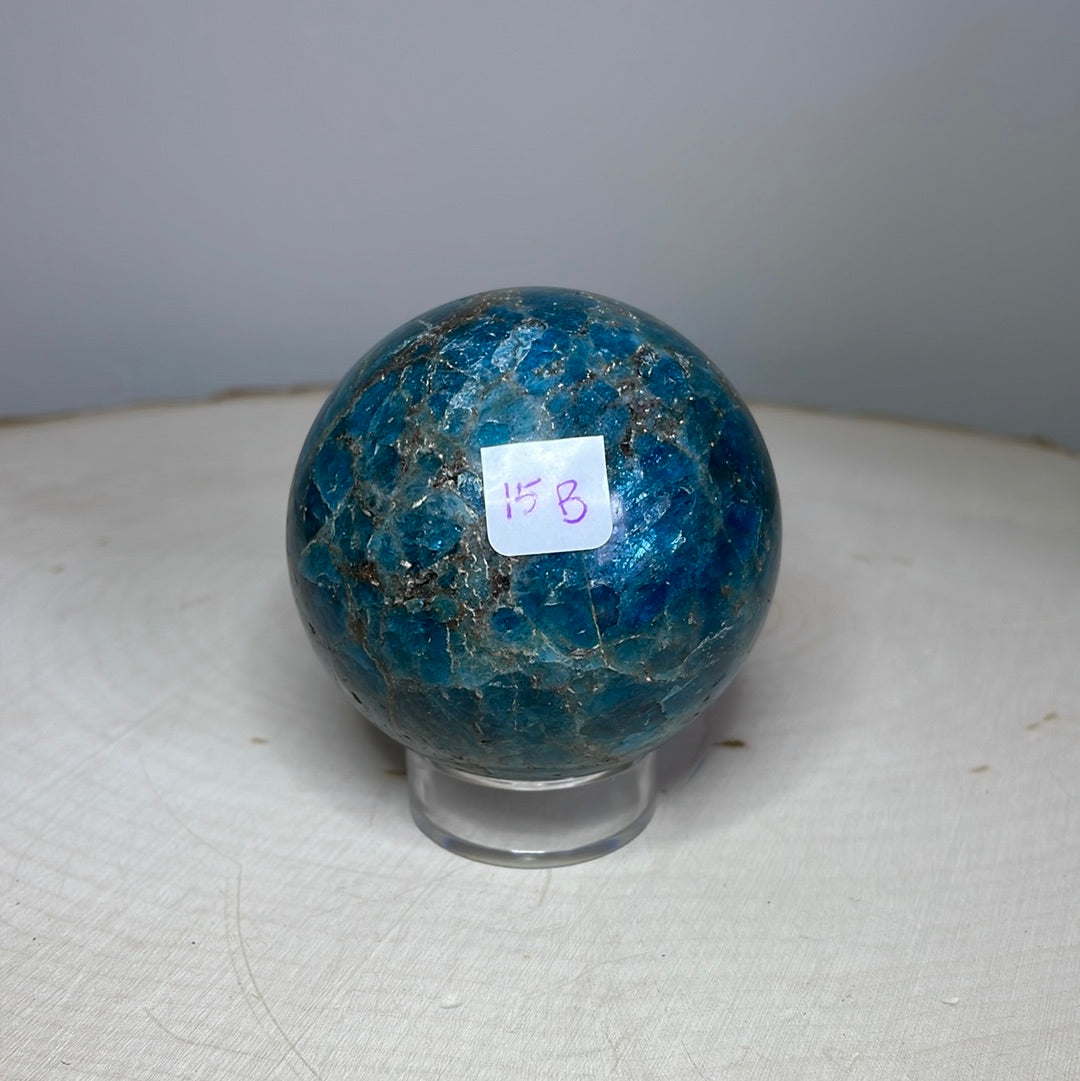 Blue Apatite Spheres