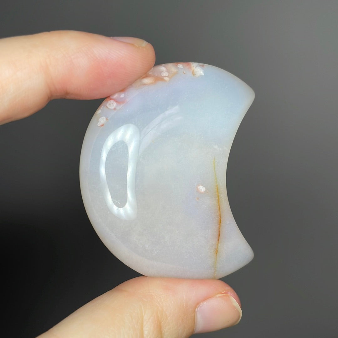 Flower Agate Moons