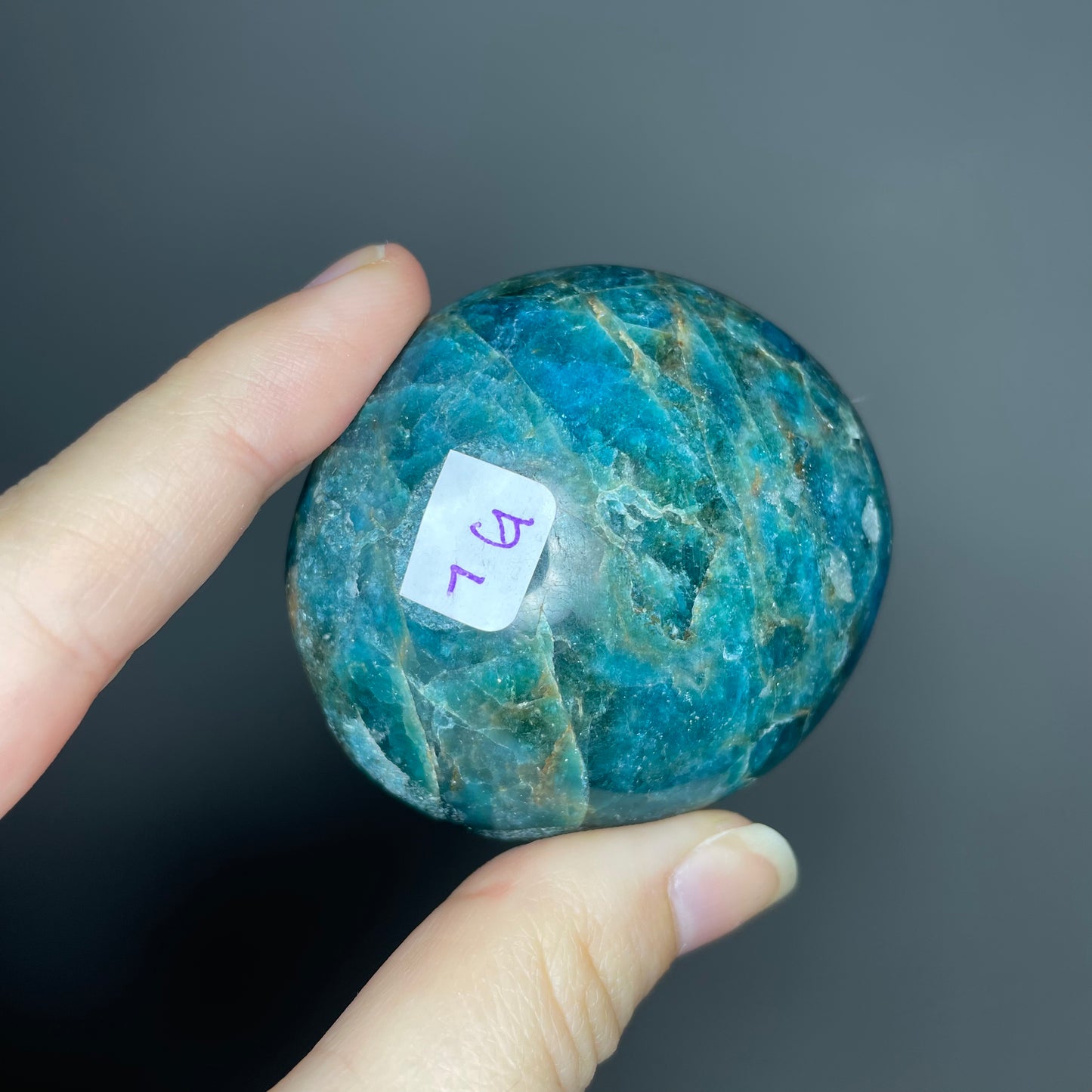 Blue Apatite Palm Stones