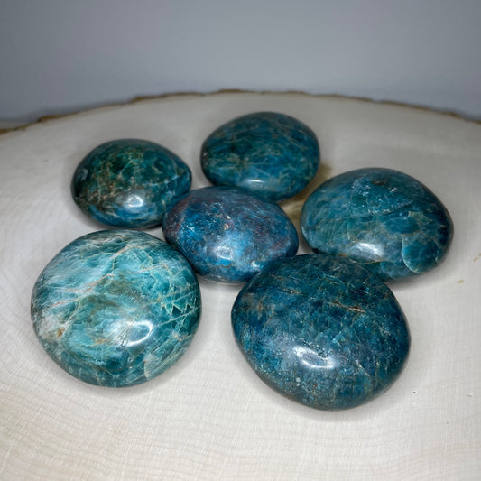 Blue Apatite Palm Stones