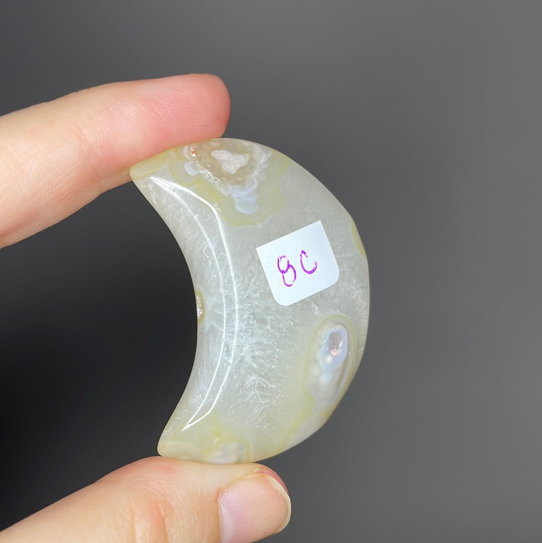 Flower Agate Moons