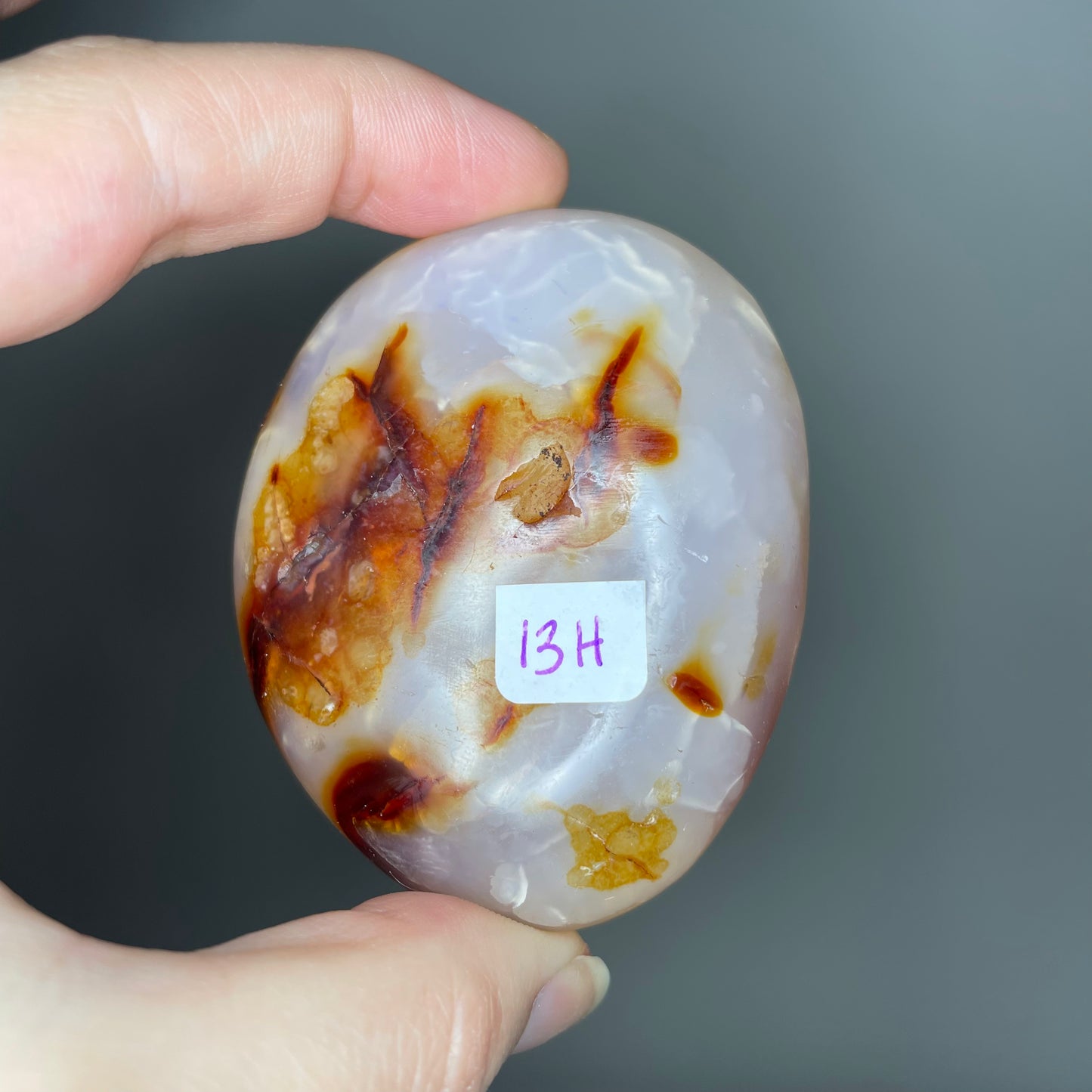 Carnelian Palm Stone