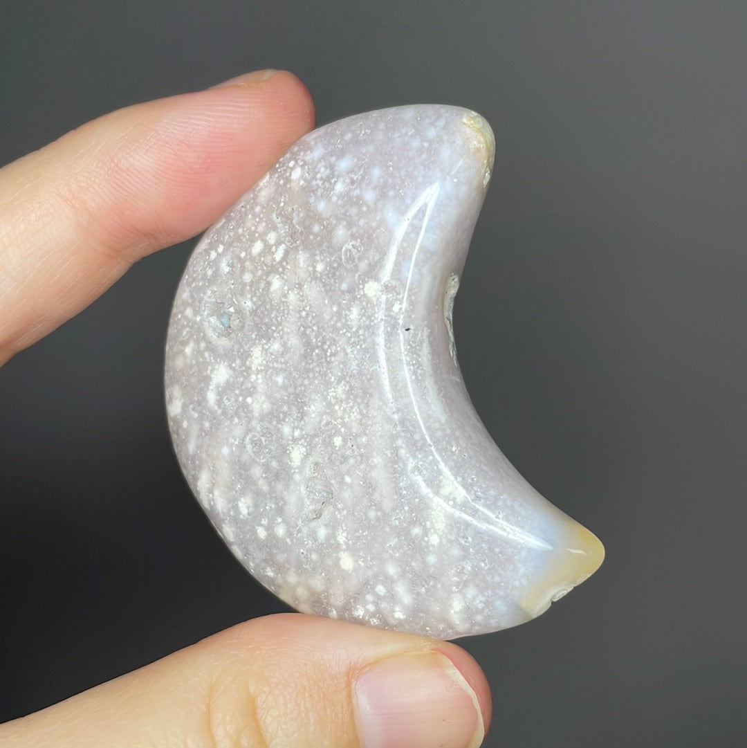 Flower Agate Moons