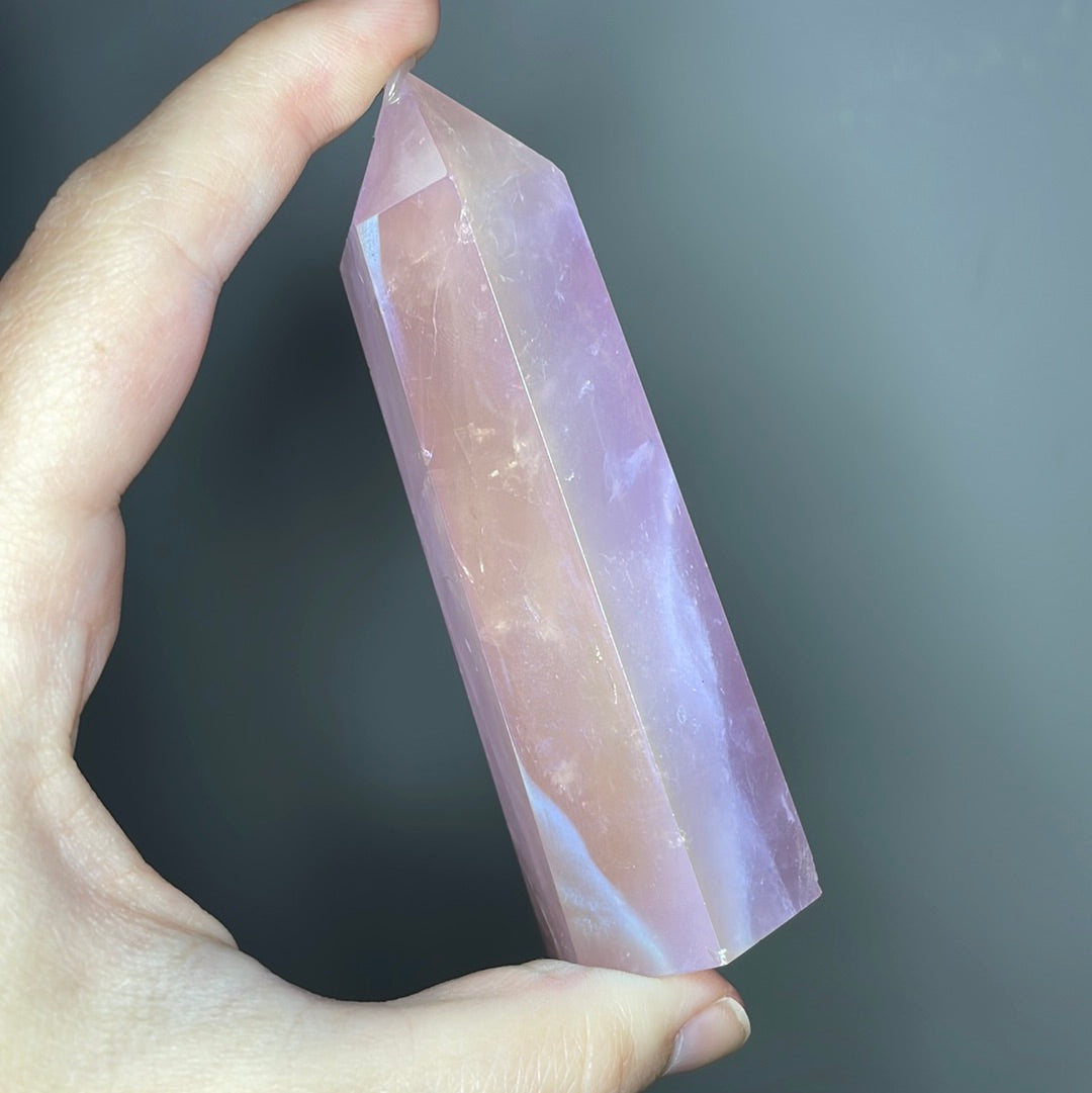 Aura Rose Quartz Towers