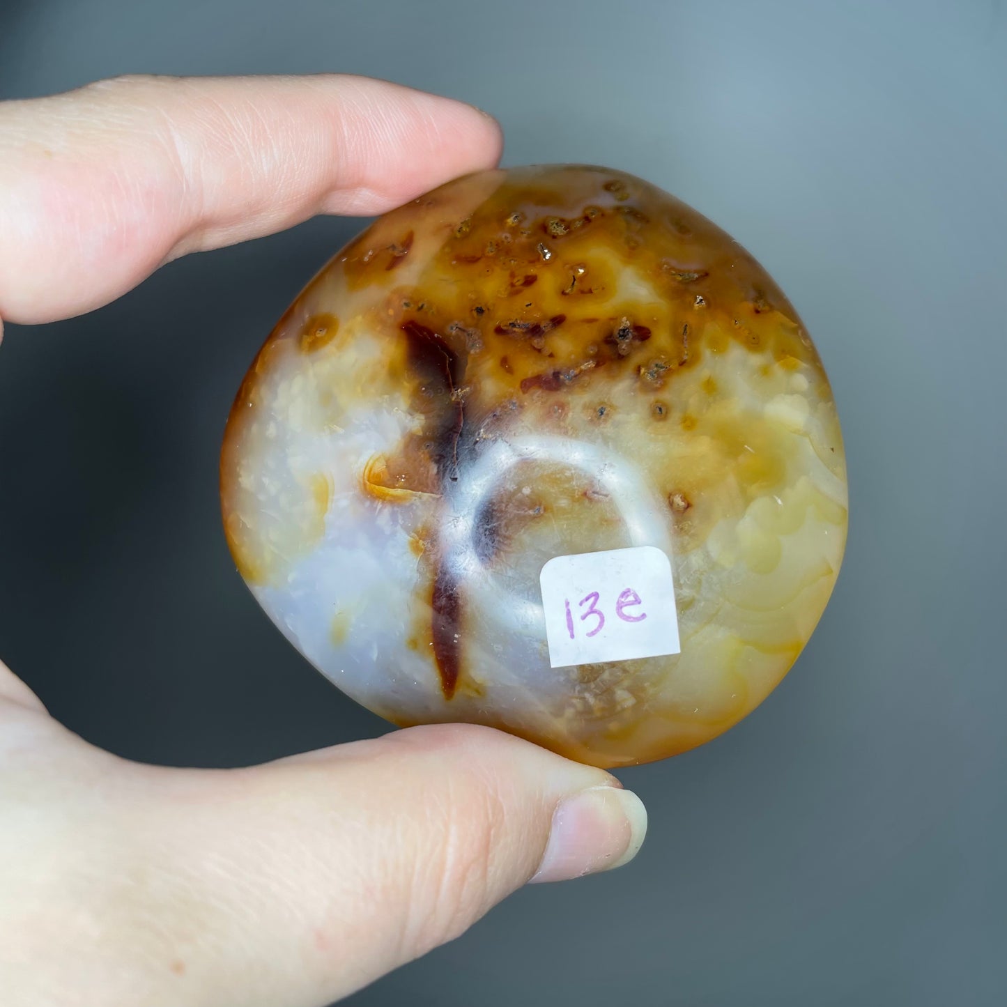 Carnelian Palm Stone