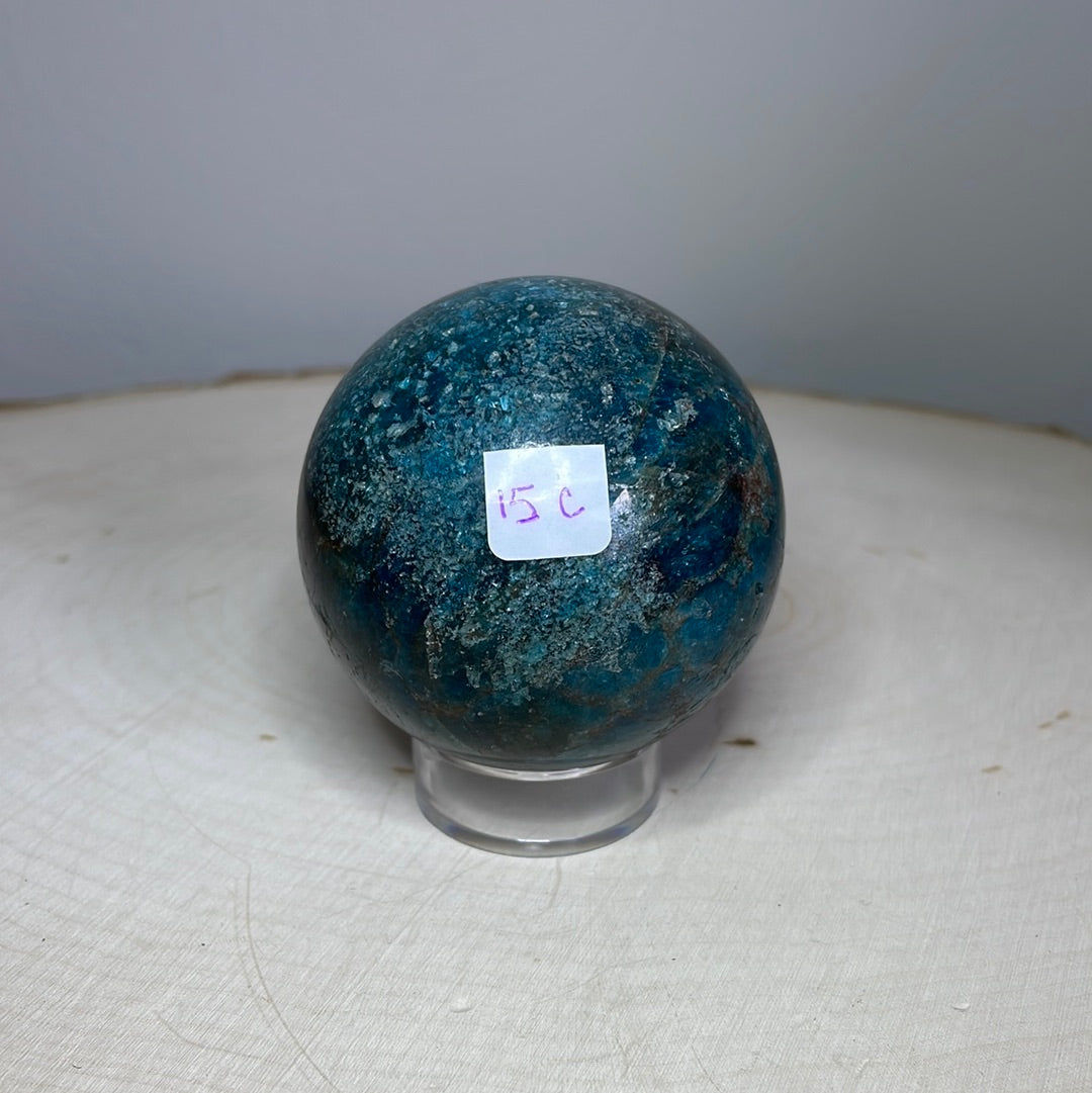 Blue Apatite Spheres