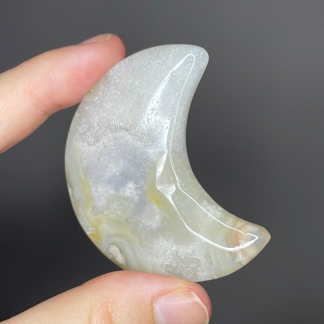 Flower Agate Moons
