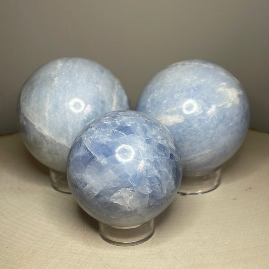 Blue Calcite Spheres