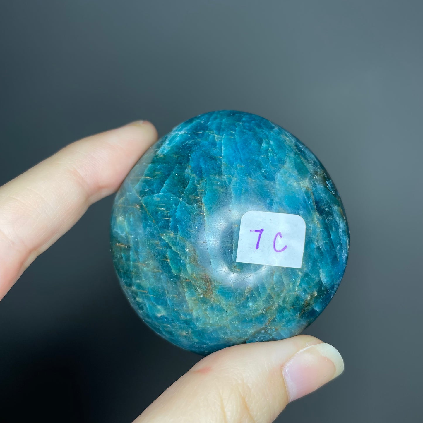 Blue Apatite Palm Stones