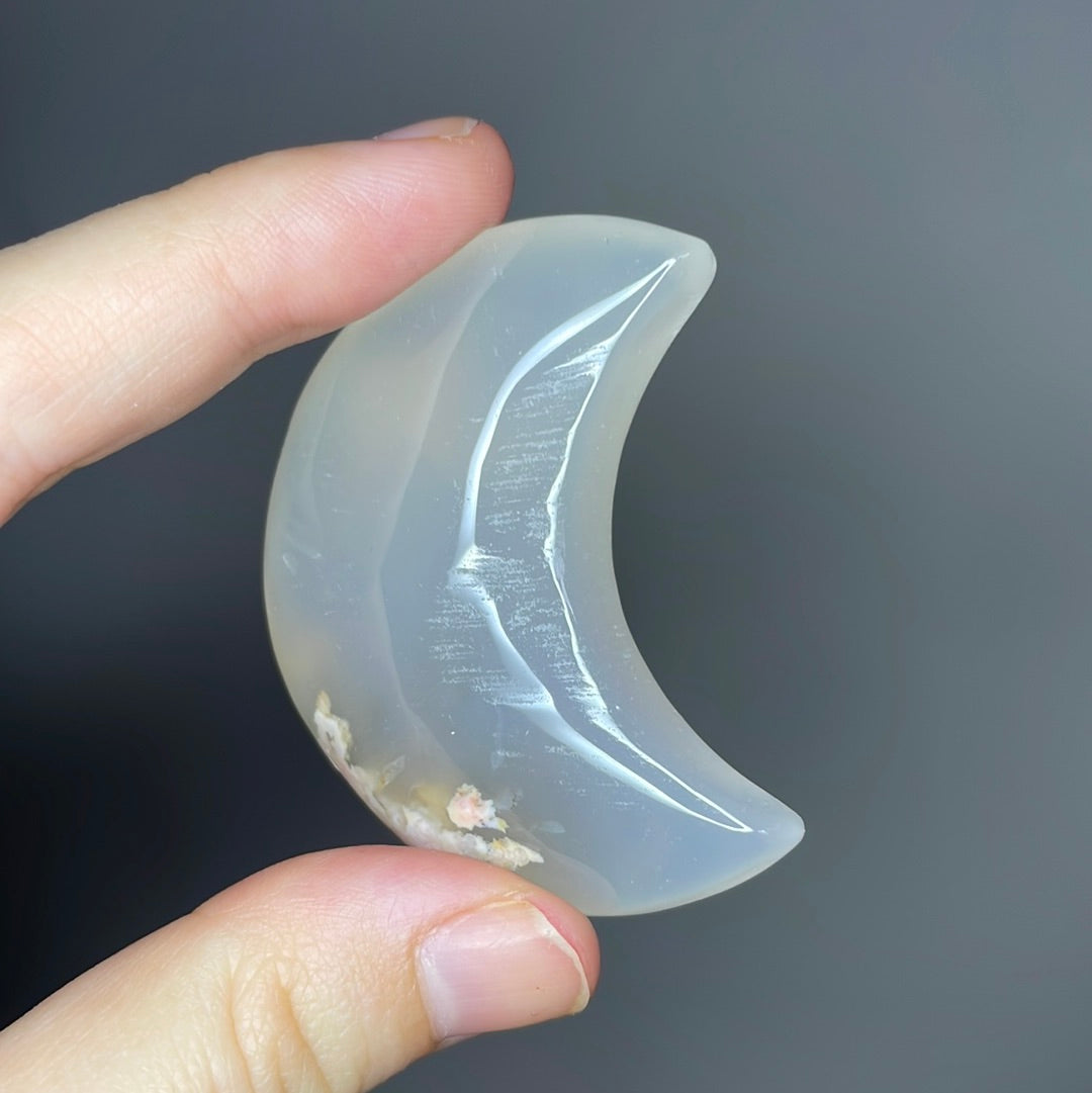 Flower Agate Moons