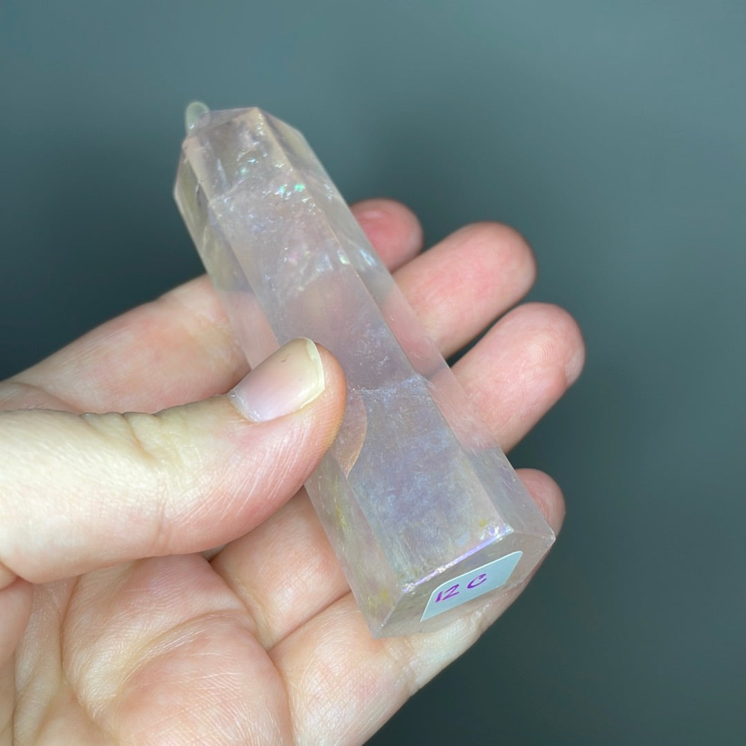 Aura Rose Quartz Towers