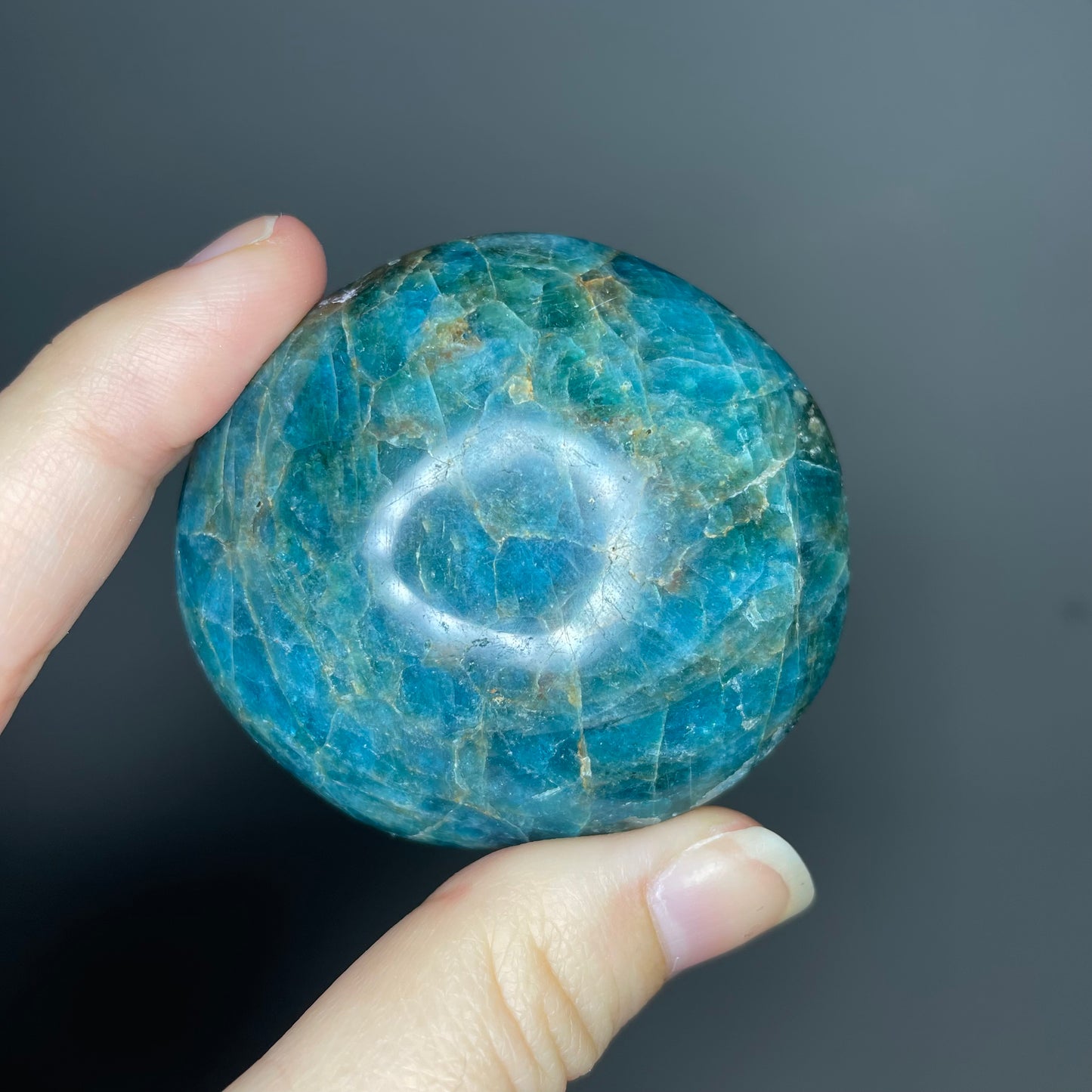 Blue Apatite Palm Stones