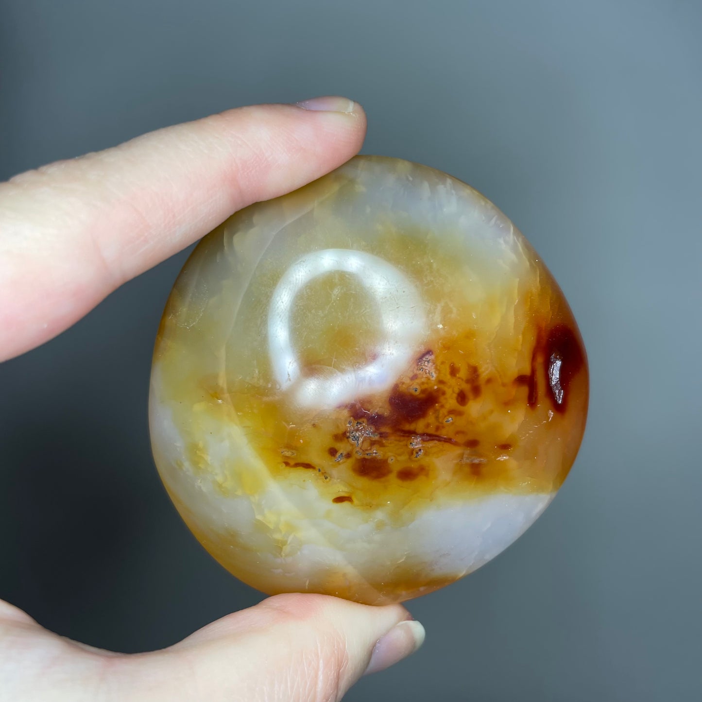 Carnelian Palm Stone
