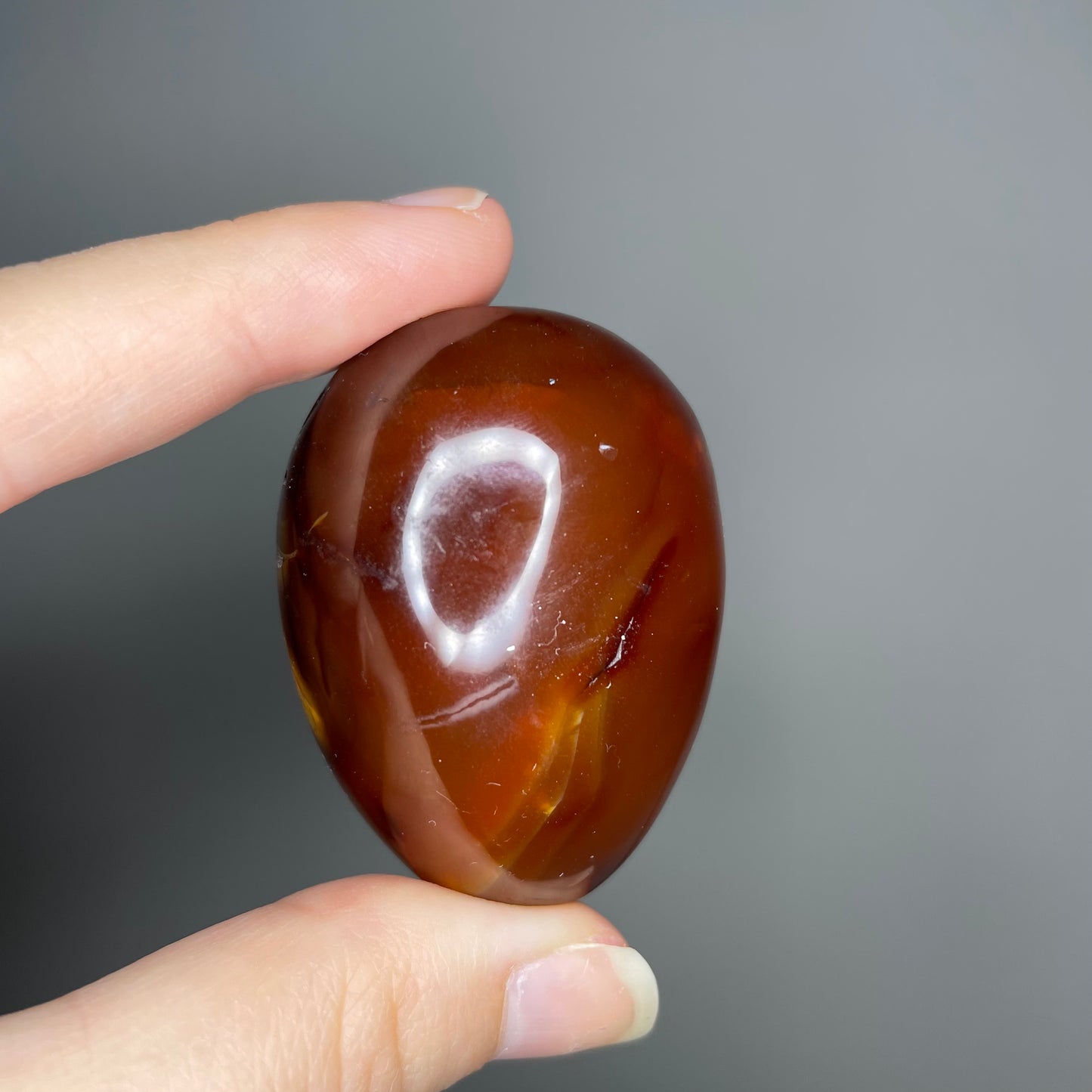 Carnelian Palm Stone