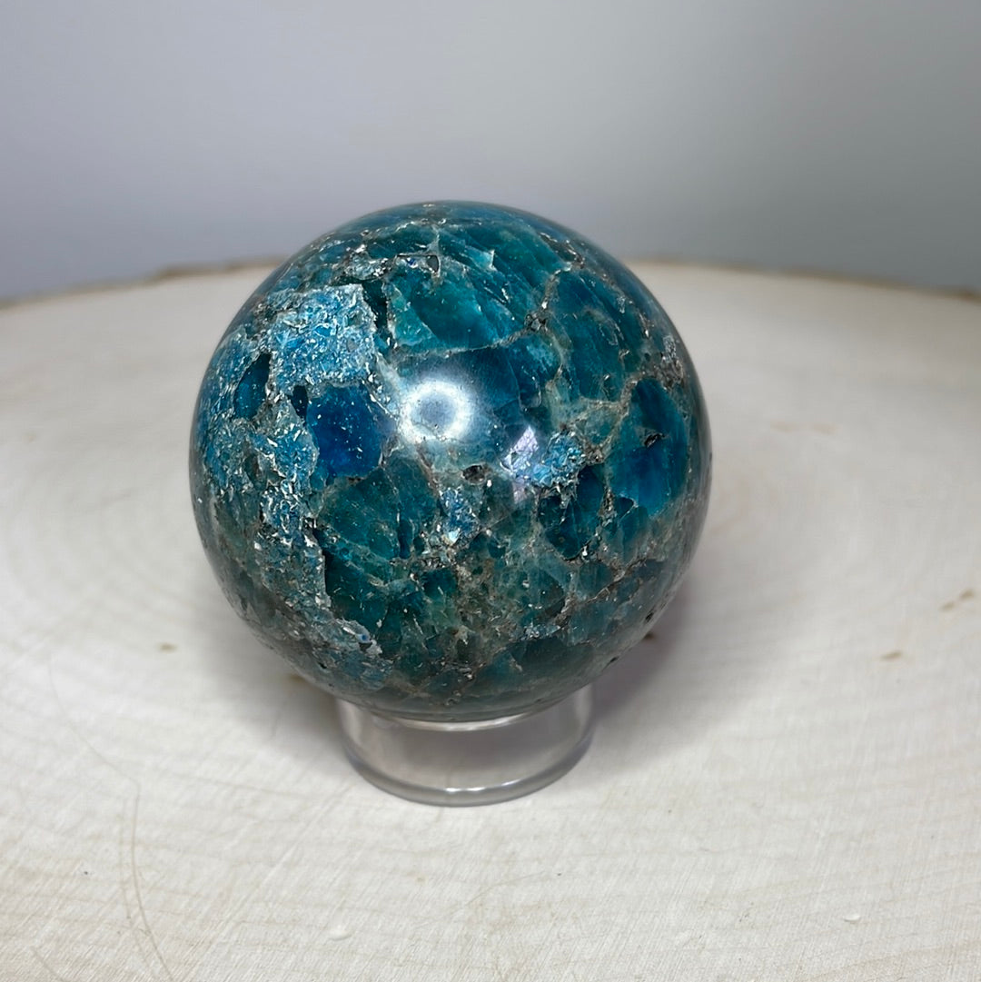 Blue Apatite Spheres