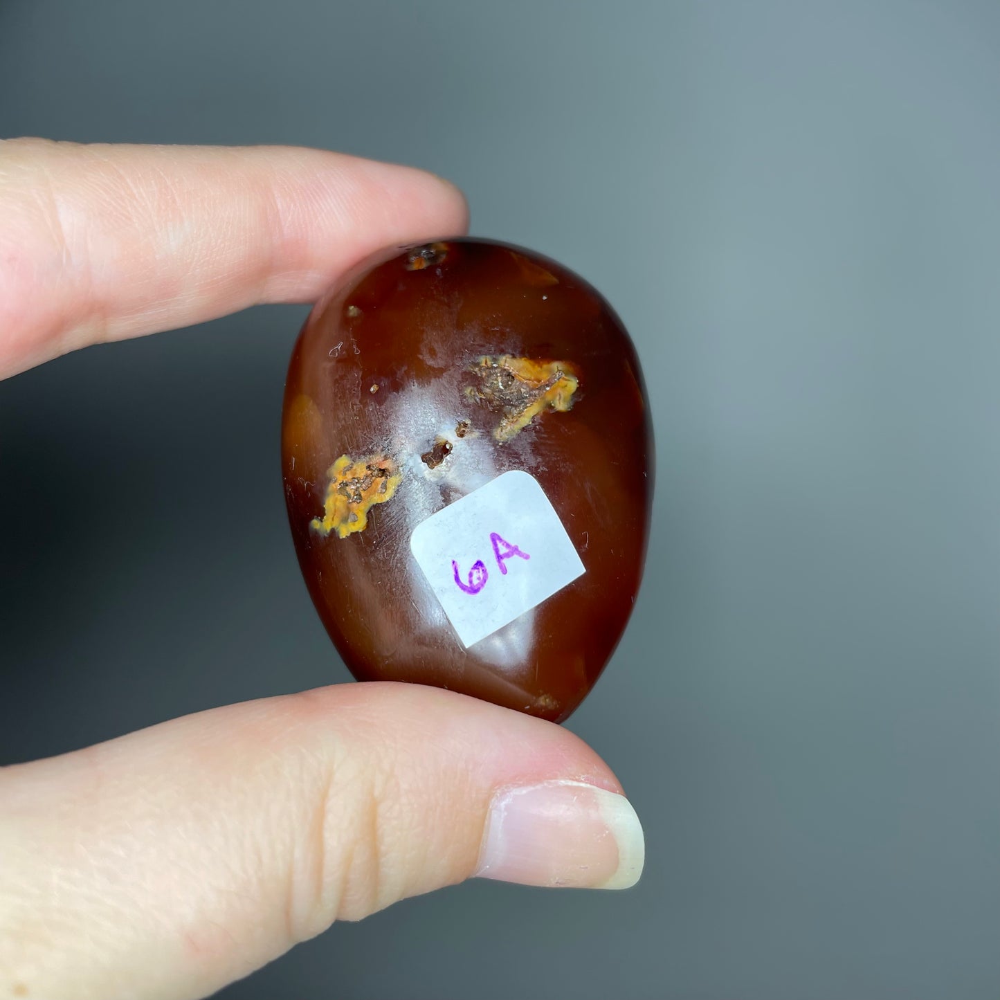 Carnelian Palm Stone