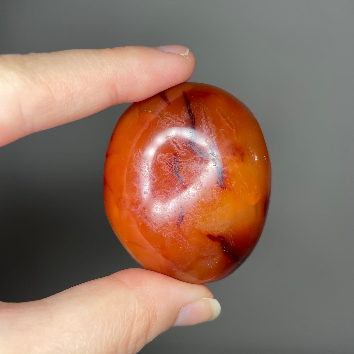 Carnelian Palm Stone