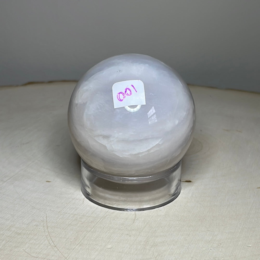 Blue Rose Quartz Spheres