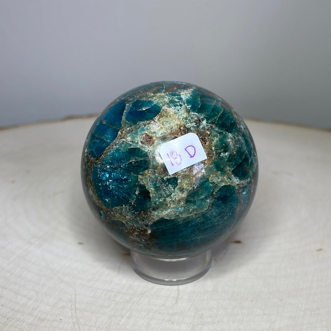 Blue Apatite Spheres