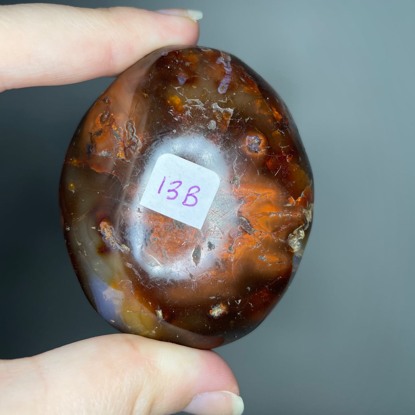 Carnelian Palm Stone