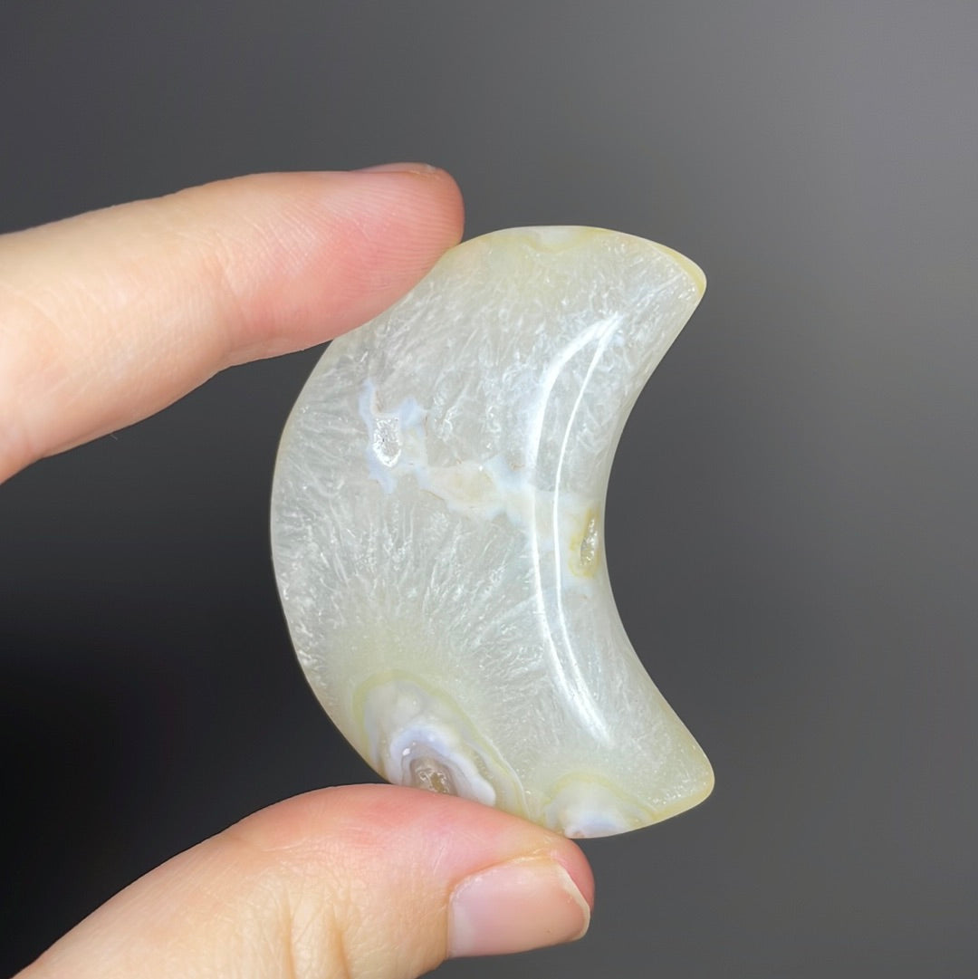 Flower Agate Moons