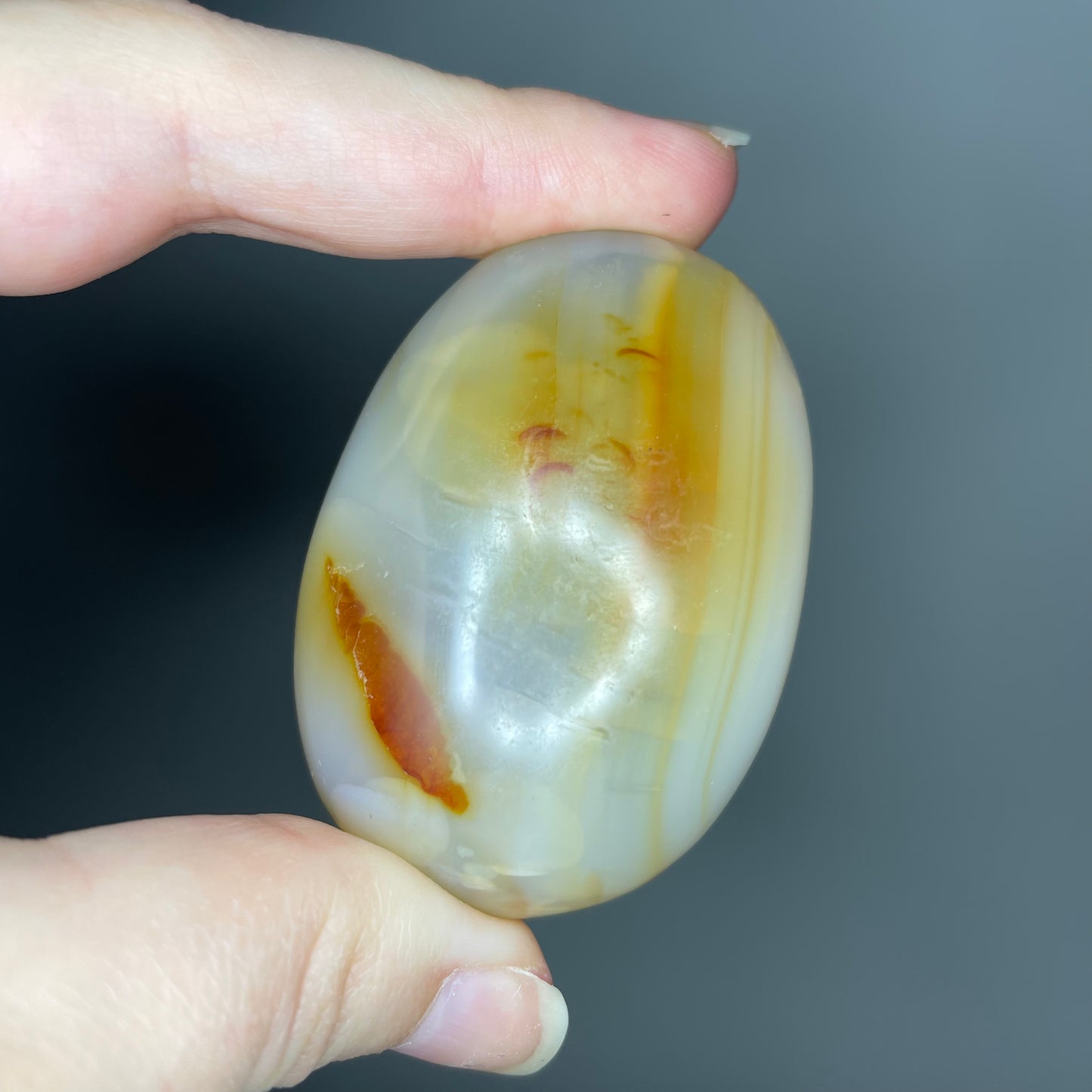 Carnelian Palm Stone
