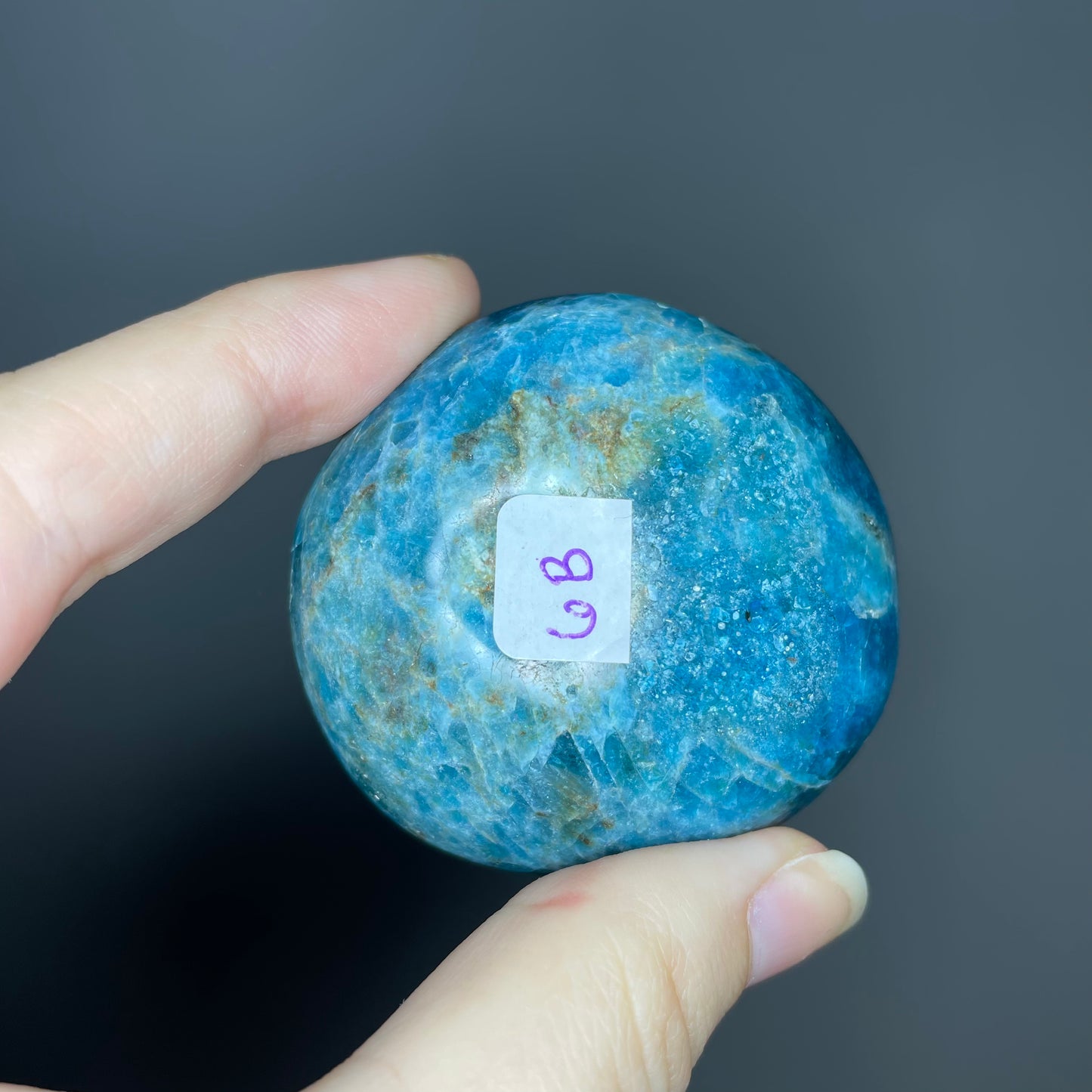 Blue Apatite Palm Stones