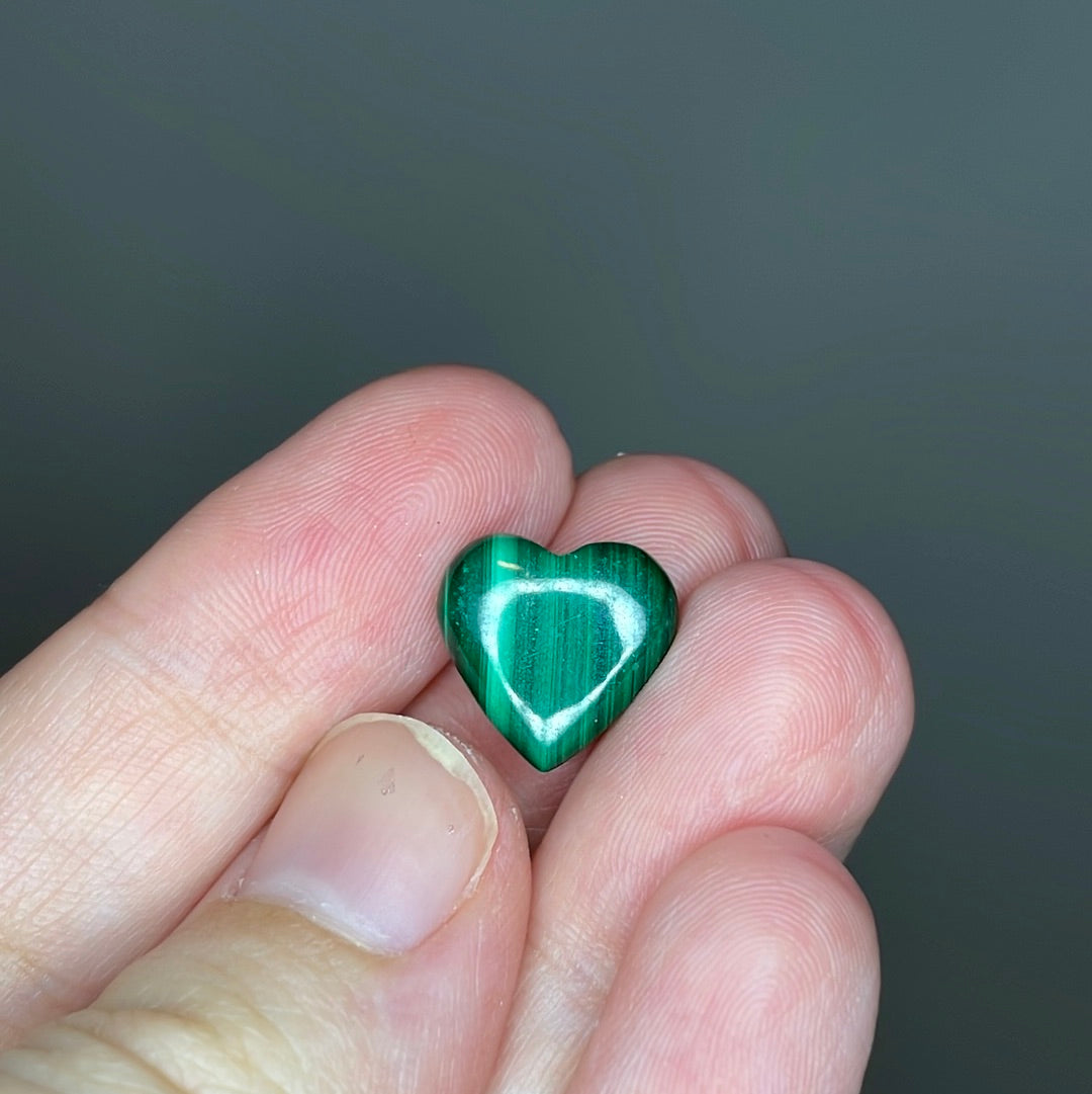 Malachite Mini Hearts