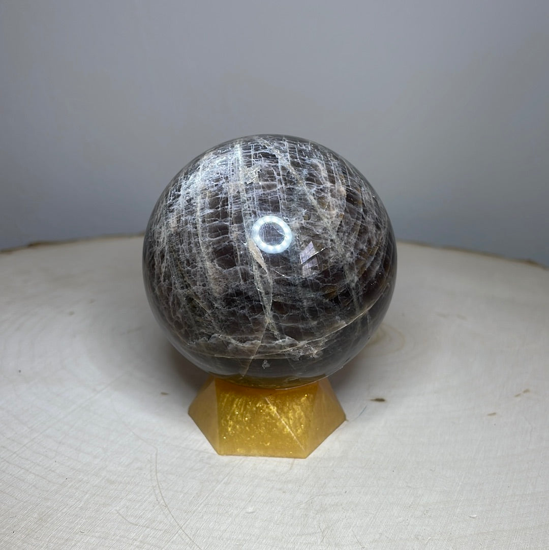 Black Moonstone Spheres