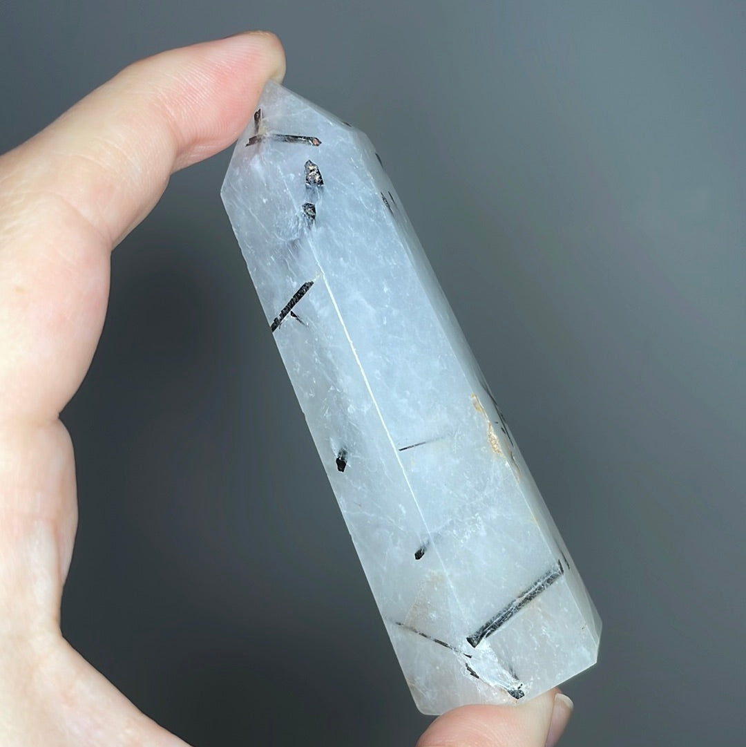 Black Tourmaline in Quartz Towers