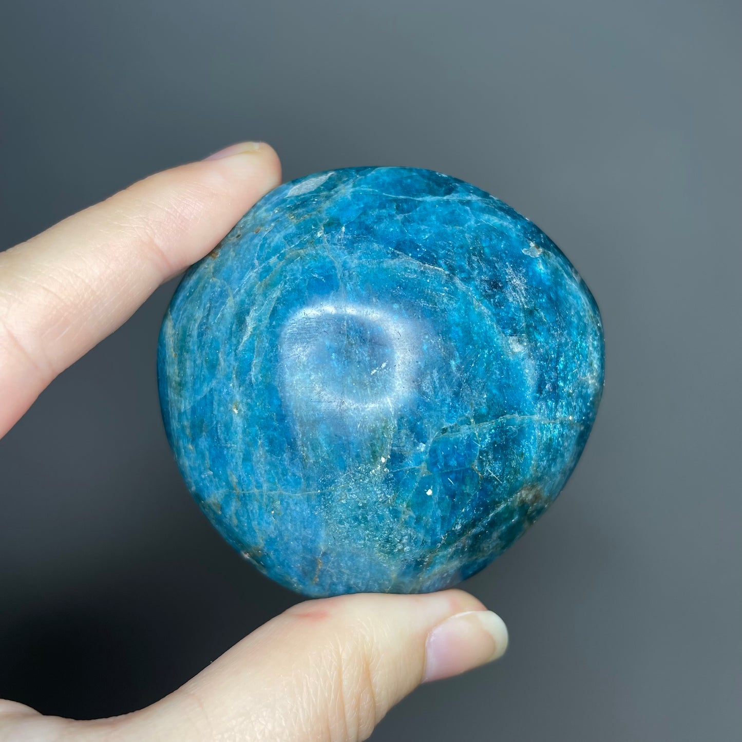 Blue Apatite Palm Stones