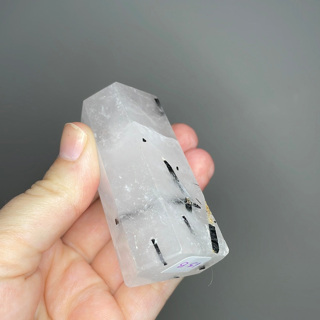 Black Tourmaline in Quartz Towers