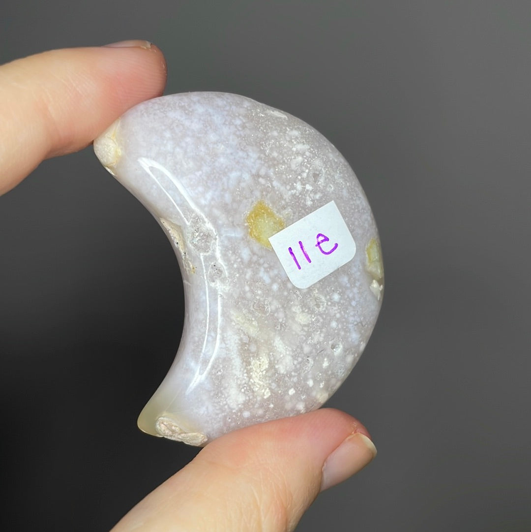 Flower Agate Moons