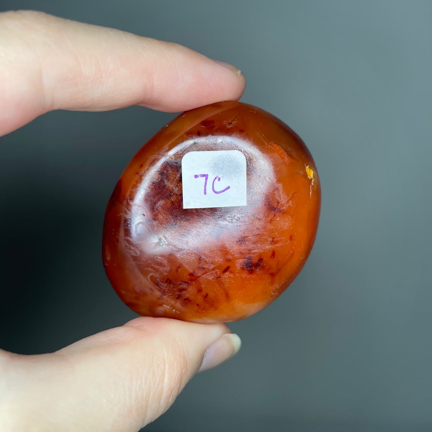 Carnelian Palm Stone