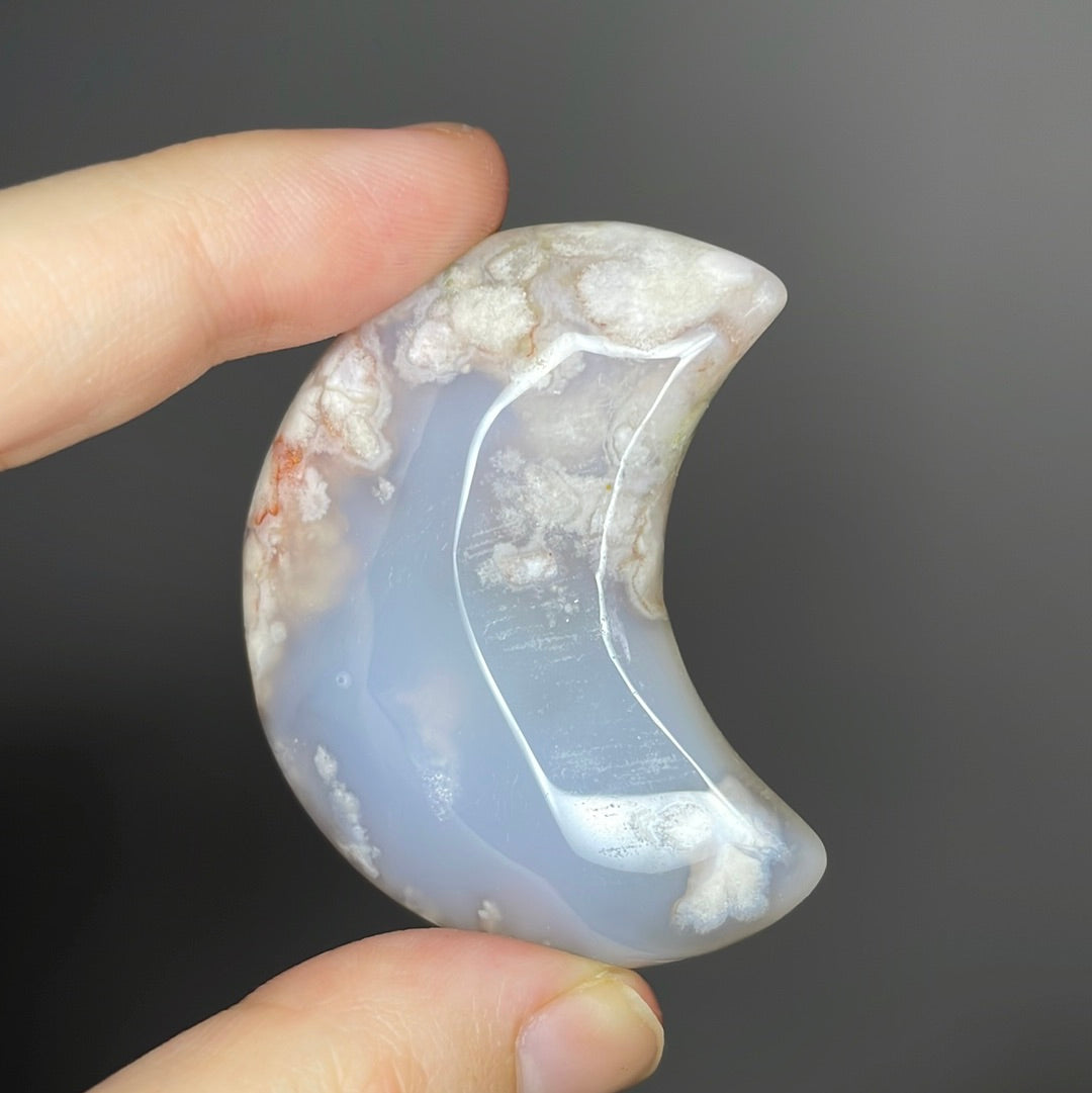 Flower Agate Moons
