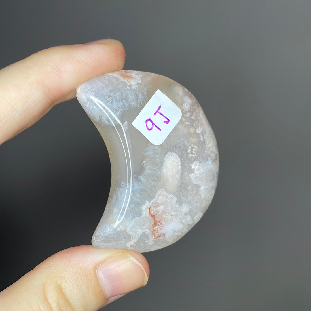 Flower Agate Moons