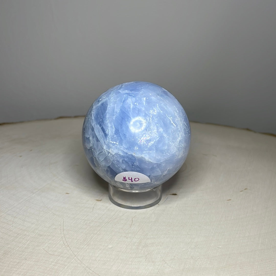Blue Calcite Spheres
