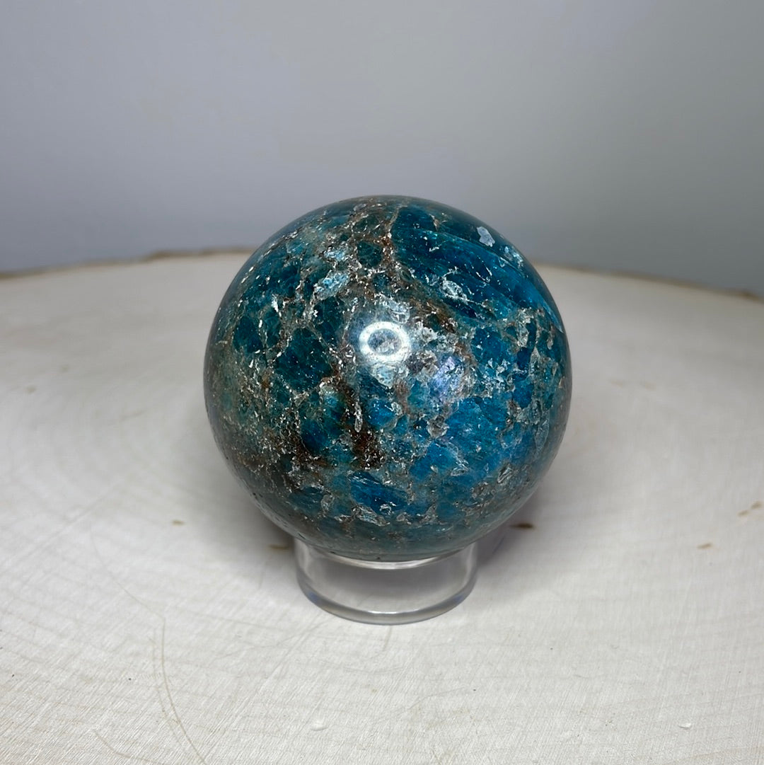 Blue Apatite Spheres