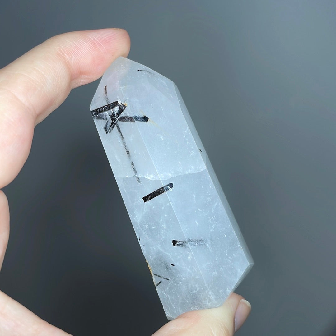Black Tourmaline in Quartz Towers