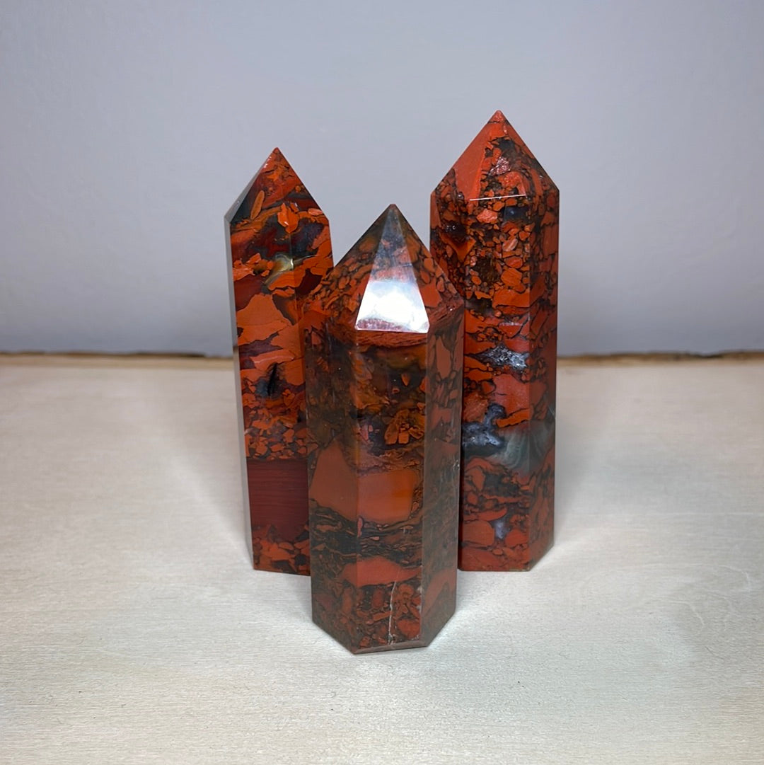 Breciatted Jasper Towers