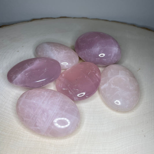 Rose Quartz Palm Stones