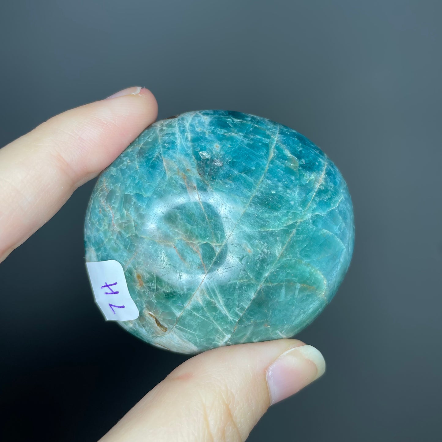 Blue Apatite Palm Stones