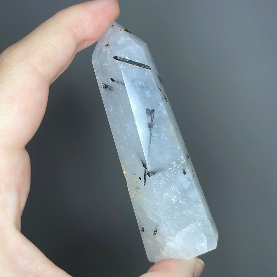 Black Tourmaline in Quartz Towers