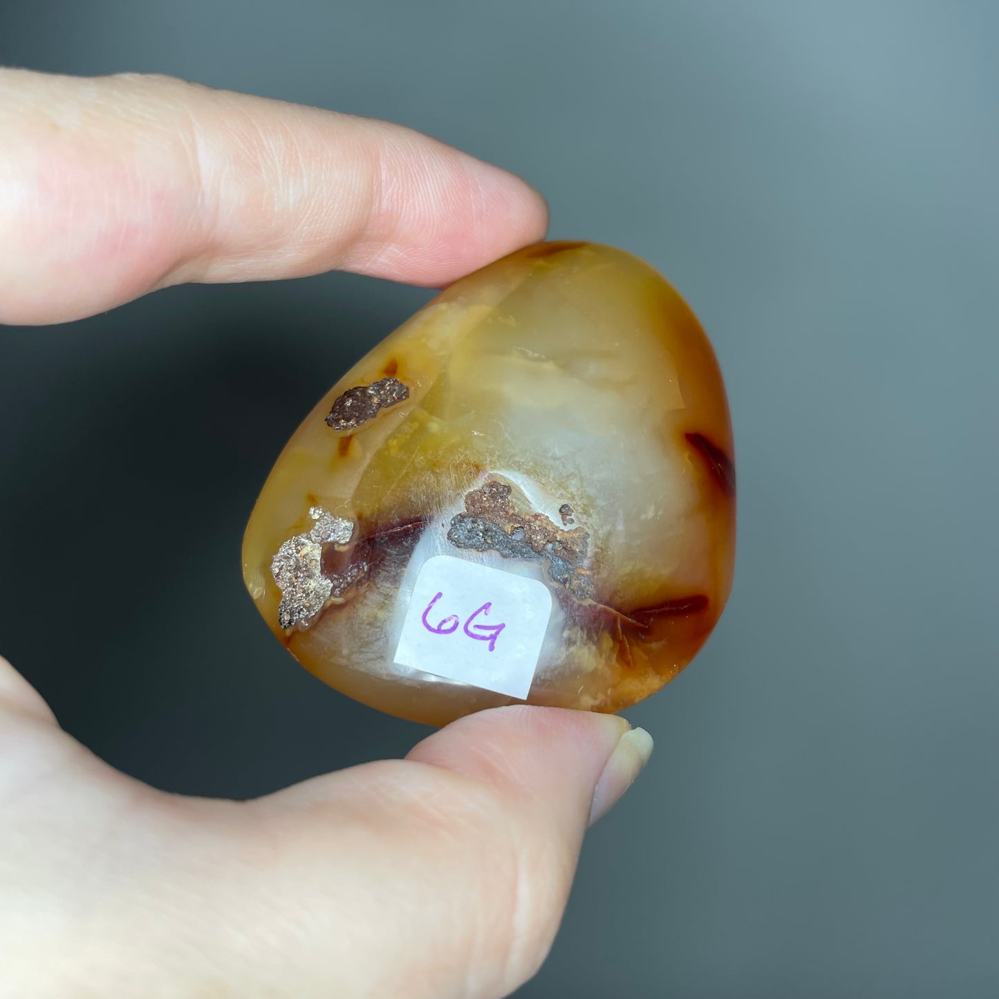 Carnelian Palm Stone