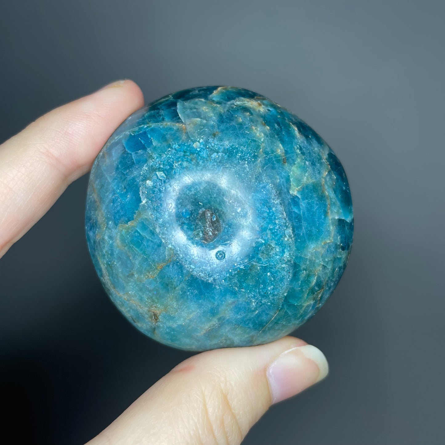 Blue Apatite Palm Stones