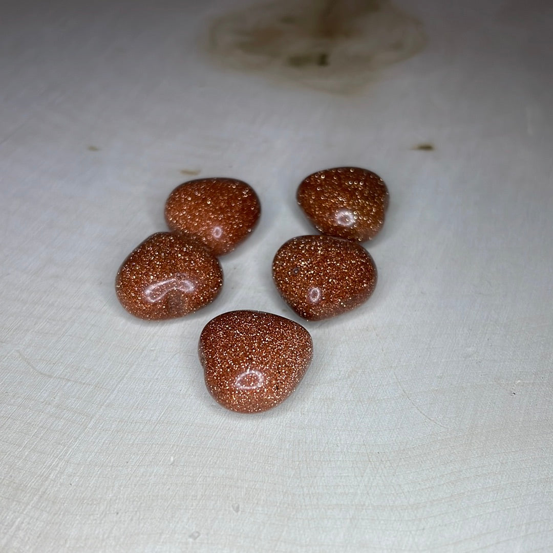 Golden Sandstone Mini Hearts